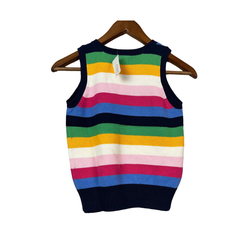 NEW! Talbots Kids Sweater Sleeveless Stripe - 8